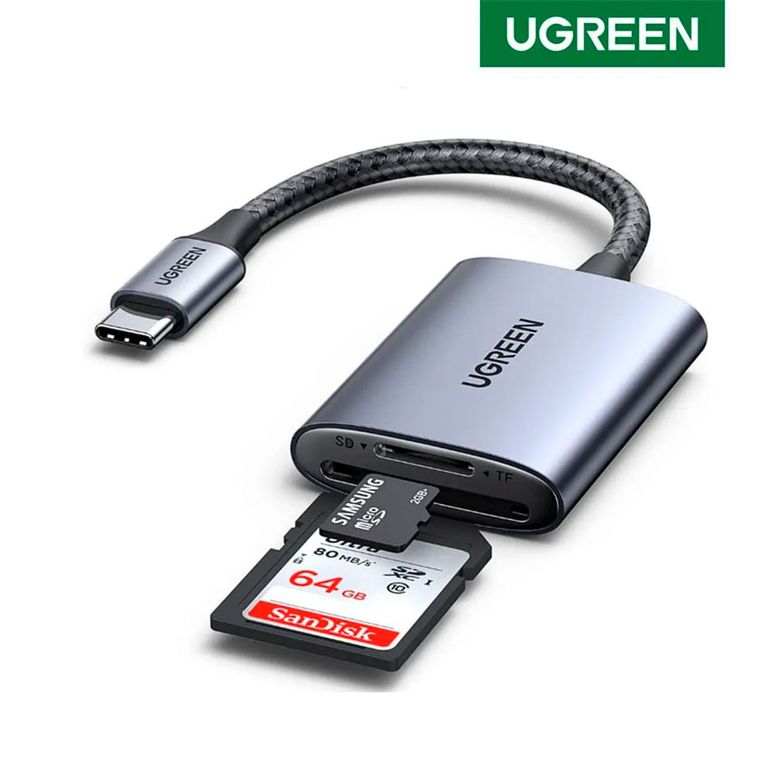 Lector De Tarjeta Usb C CM401 Sd Micro Sd 2 En 1