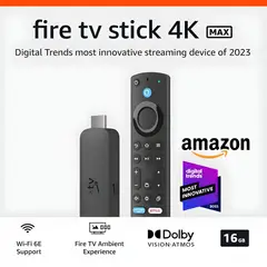AMAZON - Fire TV Stick 4K MAX 16GB WiFi 6E 2da GEN