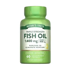 GENERICO - Omega 3 Fish Oil 1400 mg Natures Truth - 60 Cápsulas Blandas