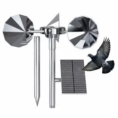 OEM - Ahuyentador de Aves Solar Giratorio Reflectante Repelente de Palomas y Pájaros Exterior