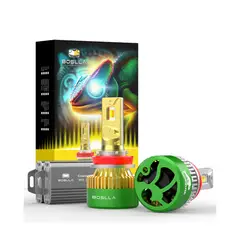 GENERICO - Foco Led BC4 H4 12.000LM Tricolor Chip flip