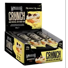 WARRIOR - Barra Proteína Crunch 64 grs caja 12 unidades - Banoffee Pie