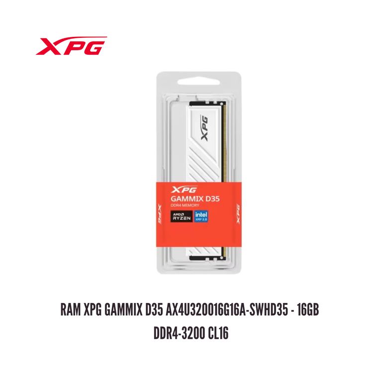 MEMORIA RAM 16GB - GAMMIX D35 AX4U320016G16A-SWHD35 - DDR4-3200PC4-25600
