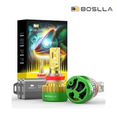 GENERICO - Foco Led BC4 H7 12.000LM Tricolor Chip flip