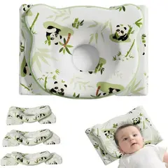 DAUER - Set de Almohadas para Bebé Ergonómicas con Sistema Antivuelco y Prevencion de Cabeza Plana Niño