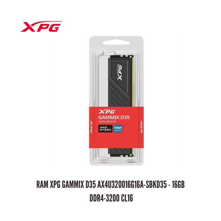 MEMORIA RAM 16GB - DDR4-3200 CL16 GAMMIX D35 AX4U320016G16A-SBKD35