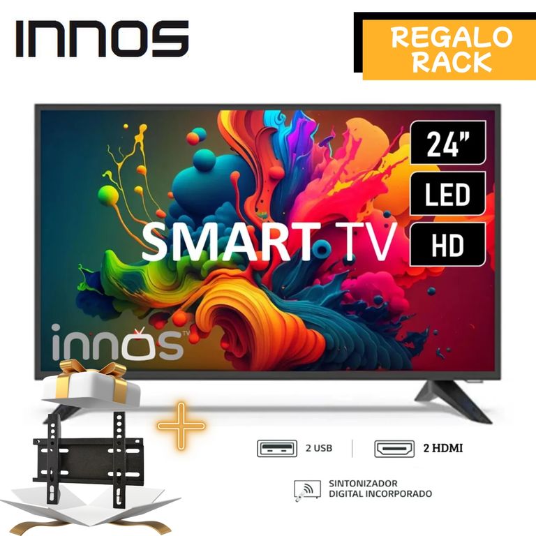 Televisor INNOS 24 SMART TV HD S2401KU + Regalo