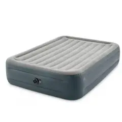 INTEX - Colchon Inflable Queen con inflador eléctrico incorporado