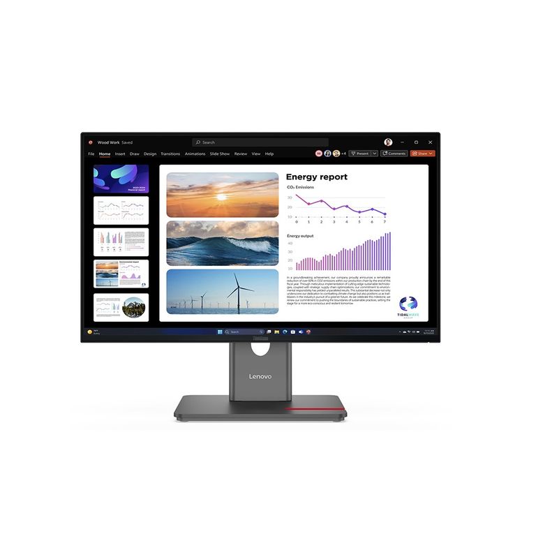 Monitor ThinkVision P24Q-40 23.8 Pulg QHD IPS HDMI DP DP-OUT USB-A USB-B USB-C
