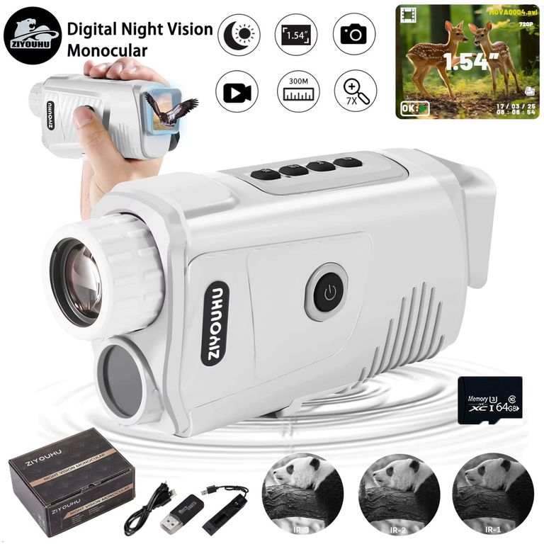 Monocular Visión Nocturna ZIYOUHU NV007 HD 1080P Zoom 7X