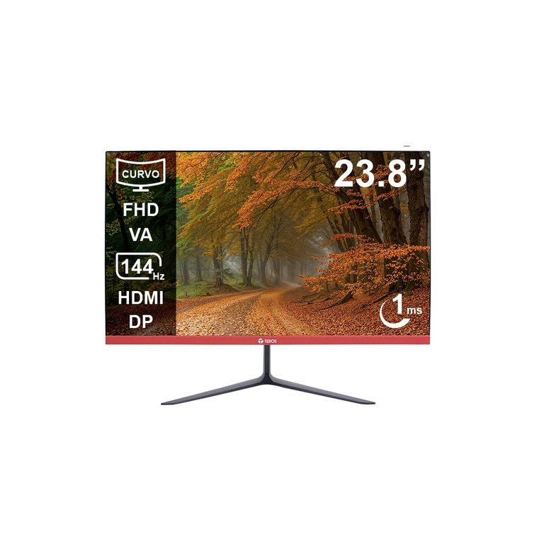 Monitor Curvo TE-2403S 23.8 Pulg FHD VA 144HZ 1MS HDMI DP Earphone Out