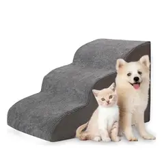 EVERSO - Escalera Para Mascotas 3 Pasos, Antideslizante, Resistente