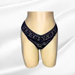 GENERICO - LENCERIA SEMI HILO CAROLINA EN ENCAJE Y ALGODÓN EN LA ZONA ÍNTIMA