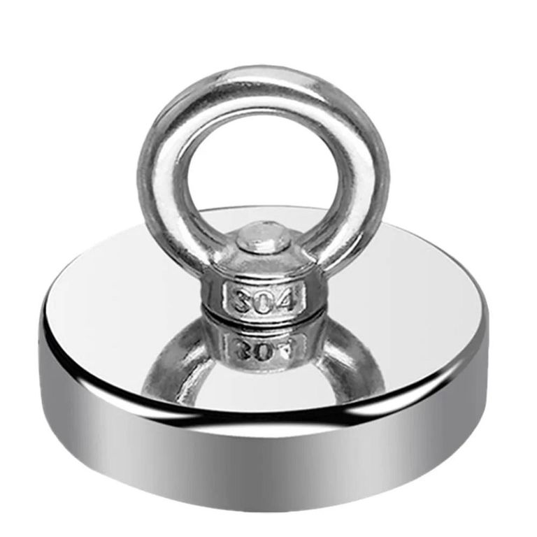 Iman de Neodimio 16mm Pesca G° N52 11kgf Carga Axial Nominal