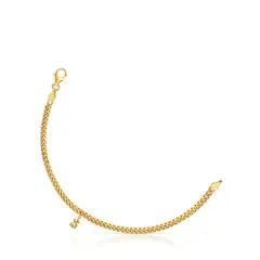 TOUS - Pulsera Cadena Baño Oro 18 Kt Sobre Plata Bear