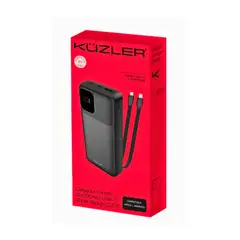 KUZLER - Powerbank 20,000mAh carga super rápida 22,5W cables incorporados
