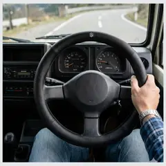 JET - FORRO FUNDA DE TIMON PARA SUZUKI ANTIDESLIZANTE NEGRO ELEGANTE