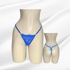 GENERICO - TANGA HILO LAZO EN ENCAJE Y ALGODON