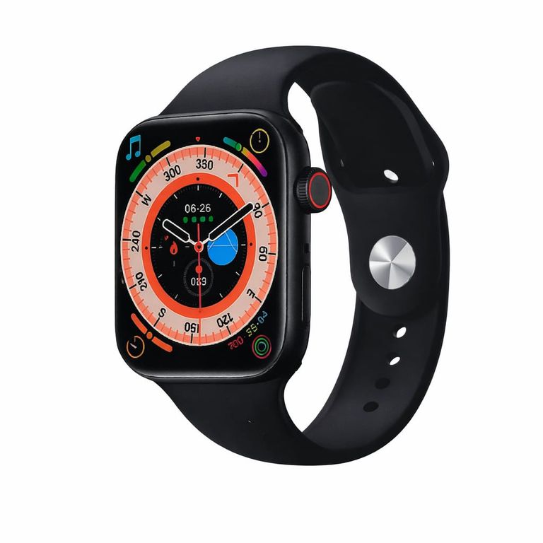 Smartwatch Deportivo con Llamadas Bluetooth Pantalla 1.8 Monitor de Salud y Notificaciones Negro