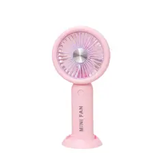 GENERICO - Mini Ventilador Portátil Recargable Rosado
