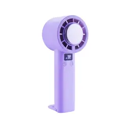 GENERICO - Mini Ventilador De Mano Soporte Plegable Morado