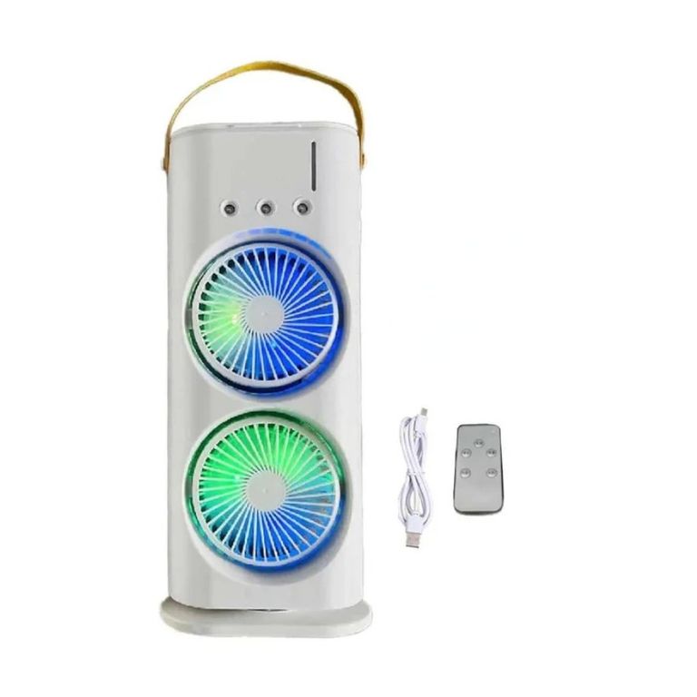 Ventilador Doble Recargable con control