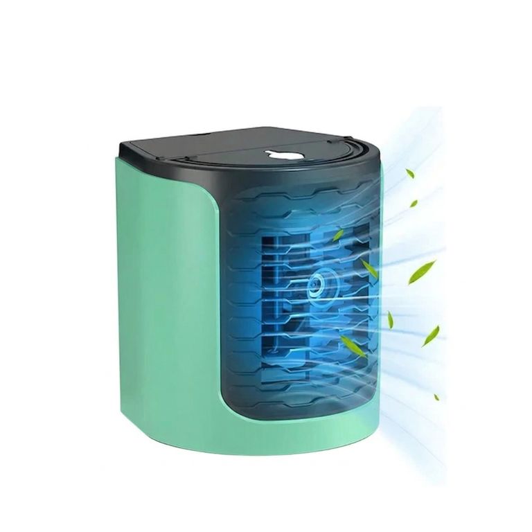 Mini Ventilador de Aire Acondicionado Verde