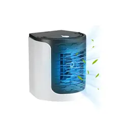 GENERICO - Mini Ventilador de Aire Acondicionado Gris