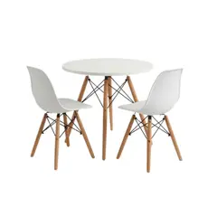 GENERICO - PACK de 2 Sillas Sofia Niño Blanco + Mesa Modelo Sofia niño