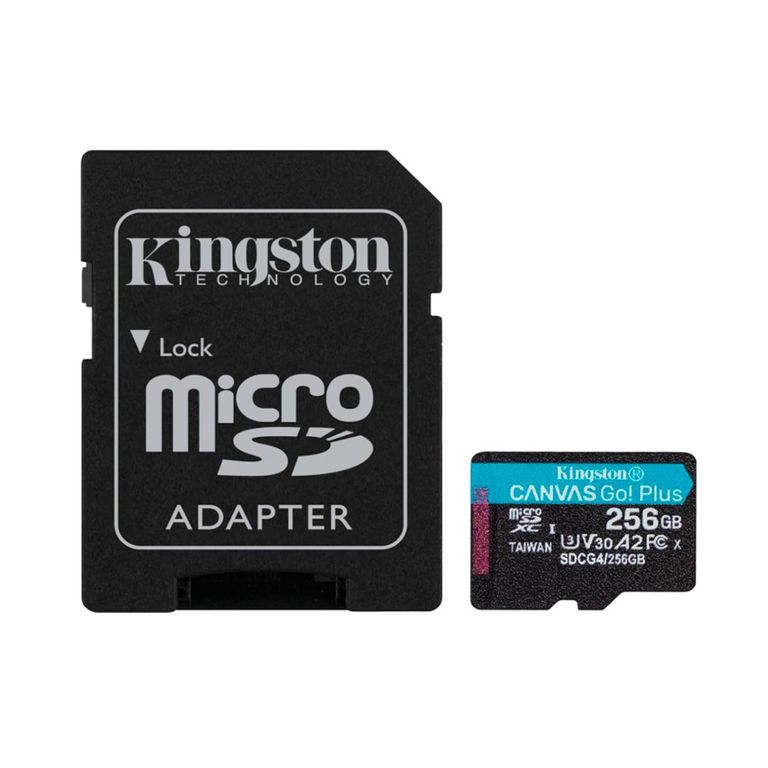 MEMORIA MICROSDXC 256GB CANVAS GO PLUS 200MB-S UHS-I U3 SDCG4-256GB PN SDCG4-256GB