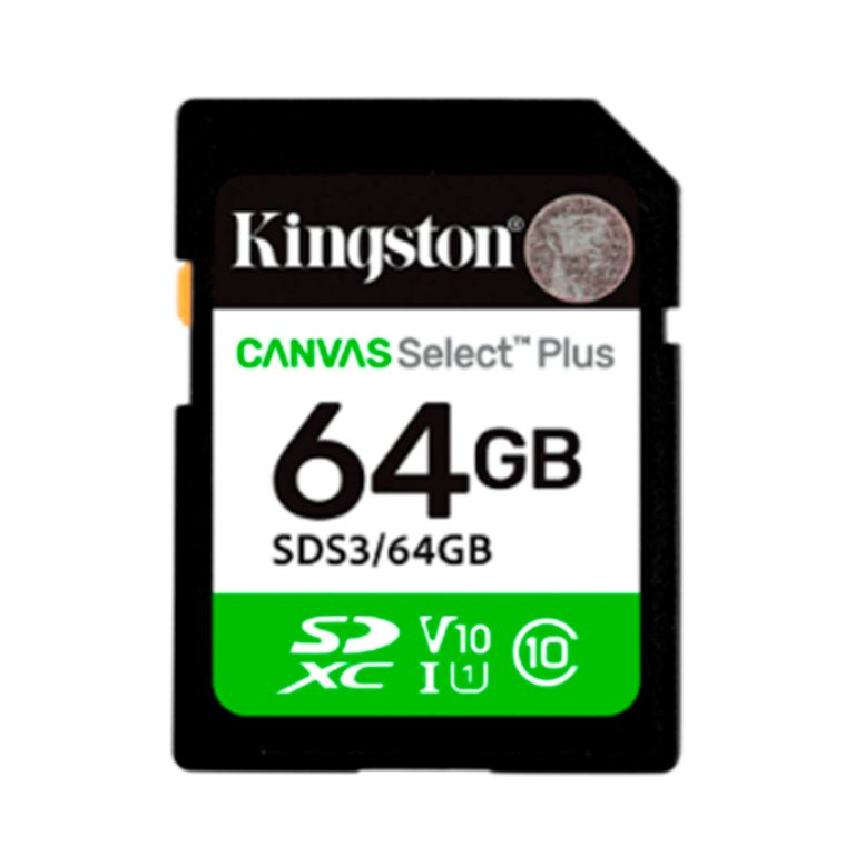 MAMORIA MICRO SD CANVAS SELECT PLUS SDS3-64GB SDXC 64GB CLASS 10 UHS-I U1 V10 LECTURA 100MBS PN SDS3-64GB