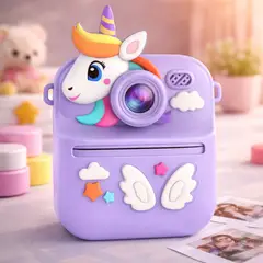 GENERICO - CAMARA DE NIÑAS CON IMPRESORA TERMICA COLOR Lila