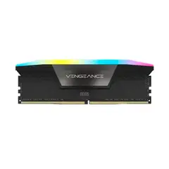 CORSAIR - MEMORIA RAM VENGEANCE RGB CMH16GX5M1E6000Z36 16GB DDR5 6000MHZ DIMM CL36 1.35V ILUMINACION RGB NEGRA PN CMH16GX5M1E6000Z36