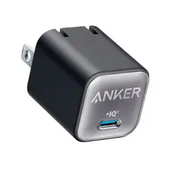 Anker - CARGADOR DE PARED 30W USB-C PUERTO UNICO IQ3 CON CABLE 1.8M 60W PN A2147J11BUNDLE3