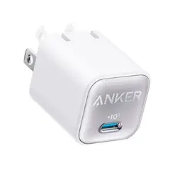 Anker - CARGADOR DE PARED 30W USB-C PUERTO UNICO IQ3 CON CABLE 1.8M 60W PN A2147J21BUNDLE2