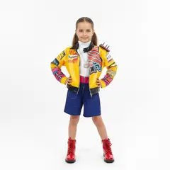 GENERICO - Disfraz Rumi Amarilla Guerreras Kpop Huntrix Niña - Talla 4 a la 16