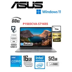 ASUS - ExpertBook P1 P1503CVA-S71655 15.6 FHD Misty Grey Core i5-13420H 16GB RAM 512GB SSD