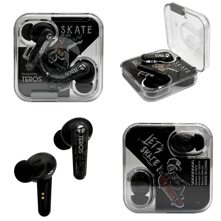 Audífonos TE-8072N Bluetooth TWS Negro