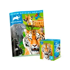 EDITORIAL BERLIN - ALBUM ANIMAL PLANET, ALBUM TAPA BLANDA + 1 PAQUETON (30 SOBRES)