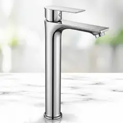 GALEZ - MEZCLADORA MONOCOMANDO ALTO 30CM CROMADO KRONOS