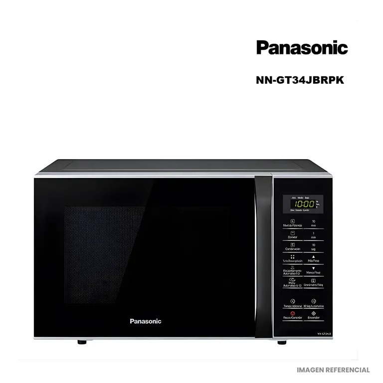 Horno Microondas 23L con Grill Negro - Modelo NN-GT34JBRPK