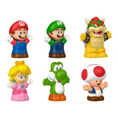 FISHER PRICE - Little People My Mario Super Mario bros Pack 6 figuras