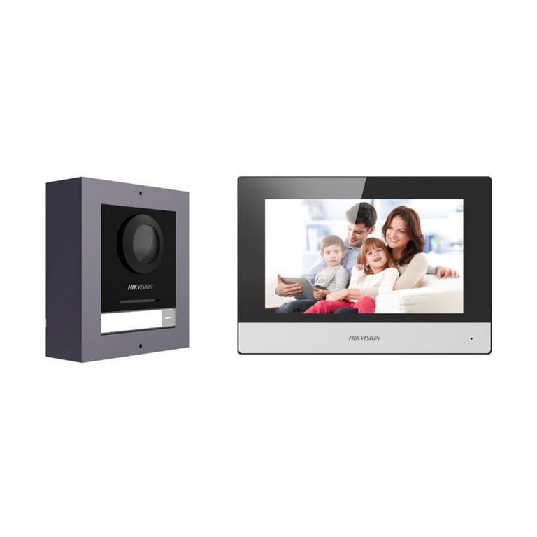 KIT VIDEOPORTERO IP CÁMARA OJO DE PEZ 2MP POE - P-N DS-KIS602B