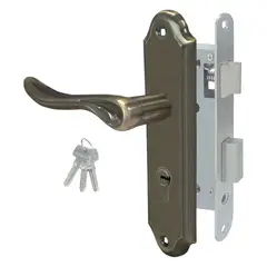 TRAVEX - Cerradura de Embutir Clásica Rhonda XT Llave - Llave Bronce Antiguo