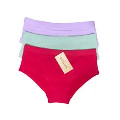 MINTANA - PACK 3 PANTALETA ALGODON MUJER COLORES