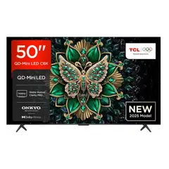 TCL - Televisor 50'' Qd Miniled UHD 4K Google TV 50C6KS 2025
