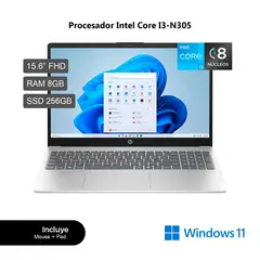 HP - Laptop 15-fd0133wn Intel i3-N305 RAM 8GB SSD 256GB 15.6" FHD Win 11 B4KT4UA