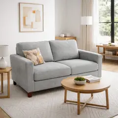 ARTSOFA - Sofá Dos Cuerpos Elara Gris Antifluido