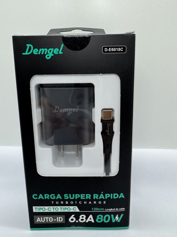 CARGADOR PARA CELULAR DEMGEL 80W