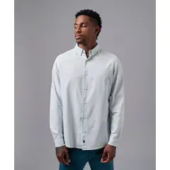 MBO - Camisa 100% Algodón Classic Fit Celeste Claro